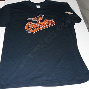 Black T-Shirt with Orioles Logo Size L (CL-7088)